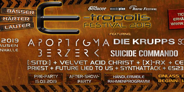 E-Tropolis – Turbinenhalle Oberhausen – 16.03.2019