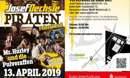 Josef Oechsle Piraten Feierabend – Josef Oechsle Bühl – 13.04.2019