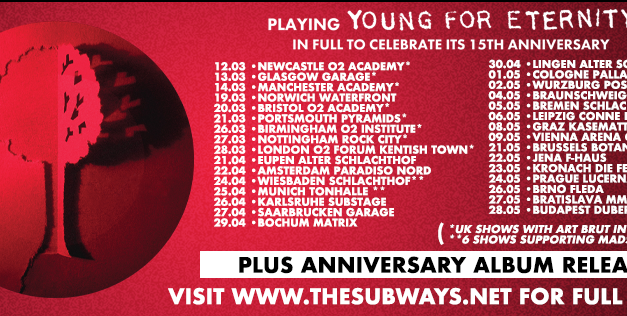 The Subways – Young for Eternity 15 Years Anniversary – Columbia Theater Berlin – 17.04.2020